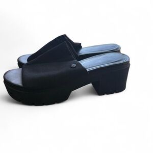 Stylish Black Platform Sandals